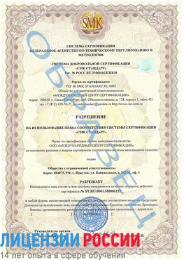 Образец разрешение Десногорск Сертификат ISO 50001